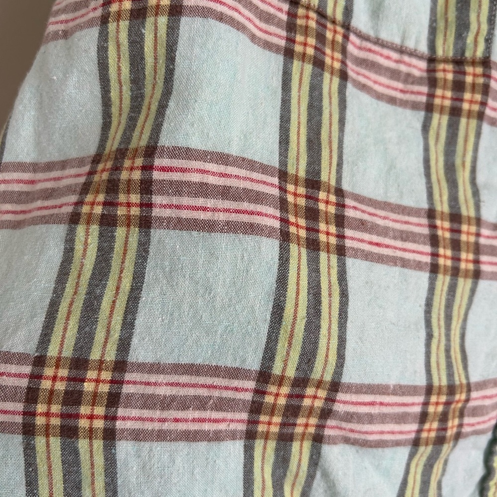 Prana plaid hemp top - Picture 3 of 4